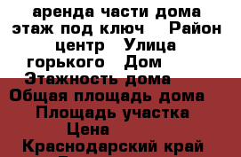 аренда части дома“этаж под ключ“ › Район ­ центр › Улица ­ горького › Дом ­ 63 › Этажность дома ­ 2 › Общая площадь дома ­ 55 › Площадь участка ­ 5 › Цена ­ 3 500 - Краснодарский край, Геленджик г. Недвижимость » Дома, коттеджи, дачи аренда   